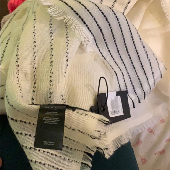 Rag and bone corded strip poncho ivory - Picture 4 of 5